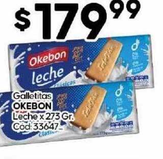 Diarco Galletitas okebon leche oferta