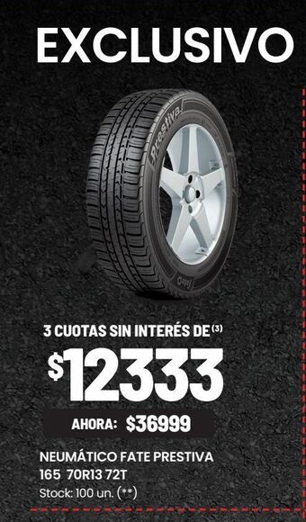 Changomas Neumático fate prestiva 165 70r13 72t oferta