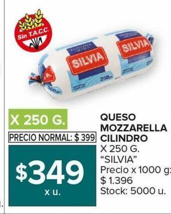 Carrefour Maxi Queso mozzarella cilindro oferta