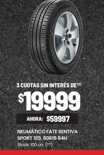 Changomas Neumático fate sentiva sport 185 60r15 84h oferta