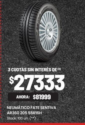 Changomas Neumático fate sentiva ar360 205 55r16h oferta