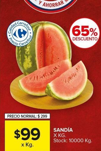 Carrefour Maxi Sandía oferta