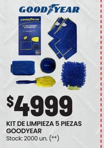 Changomas Kit de limpieza 5 piezas goodyear oferta