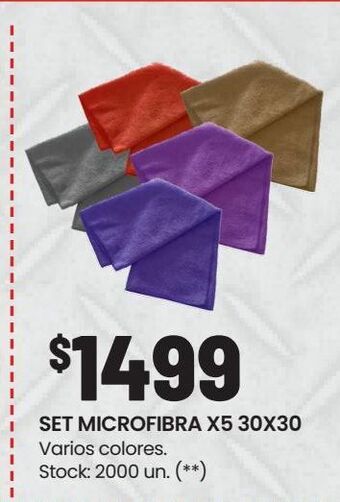 Walmart Set microfibra oferta