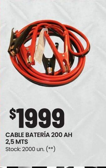 Changomas Cable batería 200 ah 2,5 mts oferta