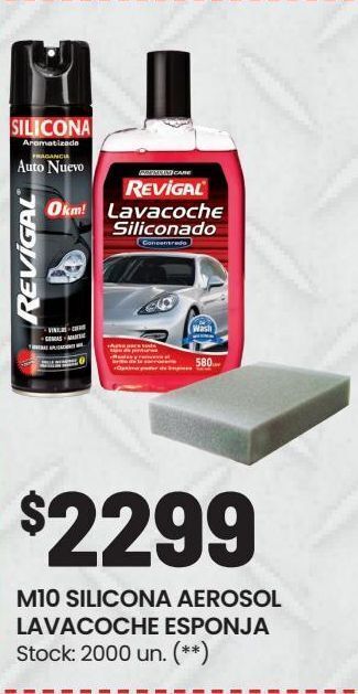 Changomas M10 silicona aerosol lavacoche esponja oferta