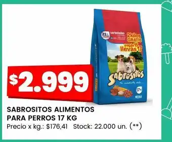 Changomas Sabrositos alimentos para perros 17 kg oferta