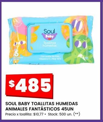 Changomas Soul baby toallitas humedas animales fantásticos 45un oferta