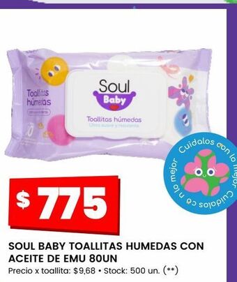 Changomas Soul baby toallitas humedas con aceite de emu 80un oferta