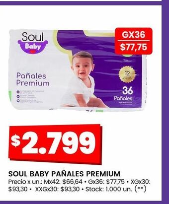 Changomas Soul baby pañales premium oferta