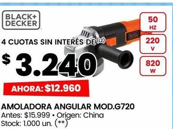 Changomas Amoladora angular mod.g720 oferta