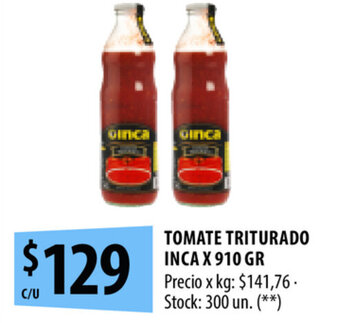 Punto Mayorista Tomate Triturado Inca x 910 gr oferta