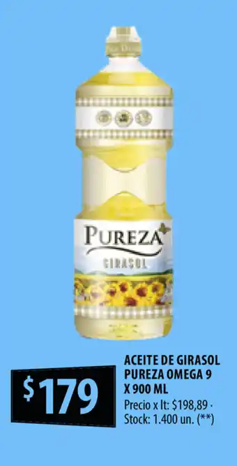 Punto Mayorista Aceite de Girasol Pureza Omega 9 x 900 ml oferta