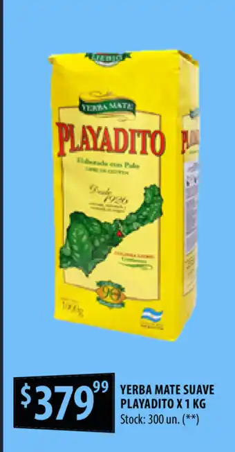Punto Mayorista Yerba Mate Suave Playadito x 1kg oferta