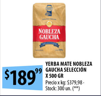 Punto Mayorista Yerba Mate Nobleza Gaucha Selección x 500 gr oferta