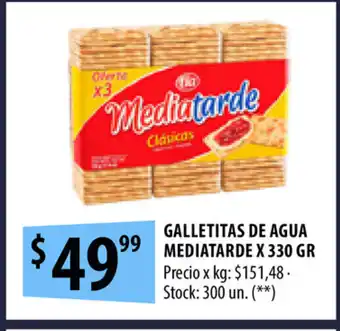 Galletitas De Agua Mediatarde x 330 gr