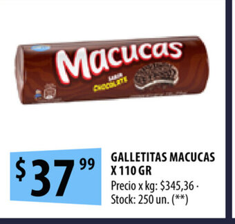 Punto Mayorista Galletitas Macucas x 110 gr oferta