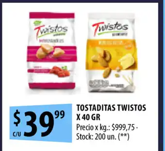 Tostaditas Twistos x 40 gr