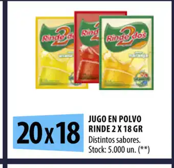 Punto Mayorista Jugo En Polvo Rinde 2 x 18 gr oferta