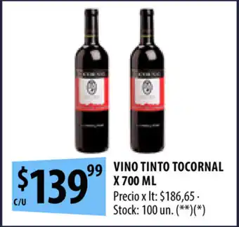 Punto Mayorista Vino Tinto Tocornal x 700 ml oferta