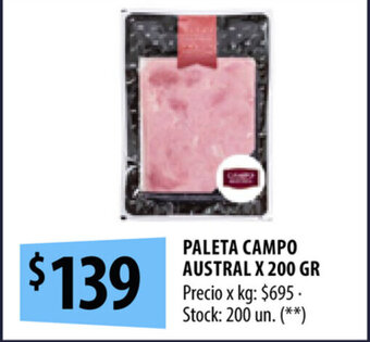 Punto Mayorista Paleta Campo Austral x 200gr oferta