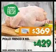 Jumbo Pollo fresco oferta