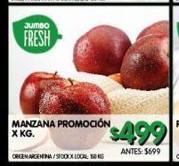 Jumbo Manzana promocion x kg oferta