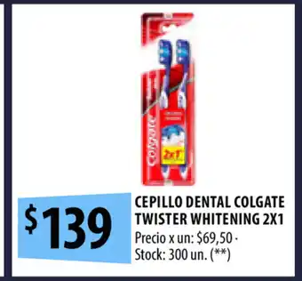 Punto Mayorista Cepillo Dental Colgate Twister Whitening 2x1 oferta