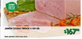 Jumbo Jamón cocido tripack oferta