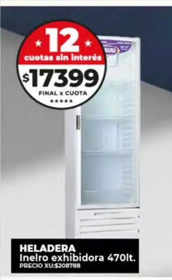 Supermayorista Vital Heladera inelro exhibidora 470lt. oferta