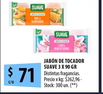 Punto Mayorista Jabón de Tocador Suave 3 x 90 gr oferta