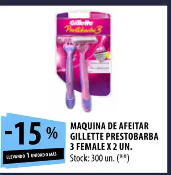 Punto Mayorista Maquina De Afeitar Gillette Prestobarba 3 female x 2 u oferta
