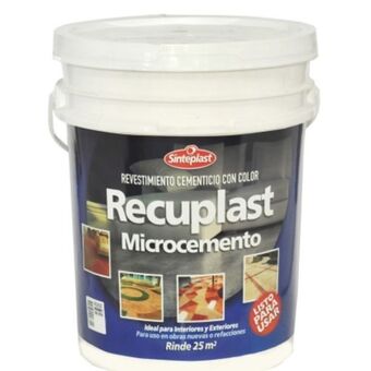 Pinturerías Rex Microcemento gris claro recuplast 25 kg oferta