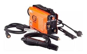 Frávega Soldadora inverter con mascara y 2 escuadra magneticas lusqtoff megairon100 oferta