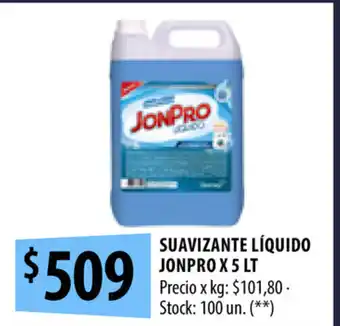 Punto Mayorista Suavizante Líquido Jonpro x 5 lt oferta