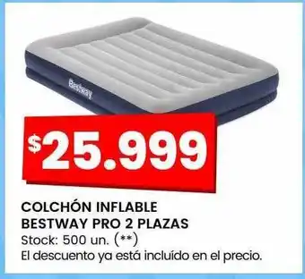Walmart Cochón inflable bestway pro 2 plazas oferta