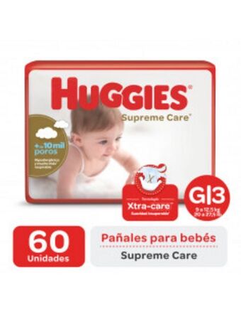 Farmacias Líder Huggies supreme care g por 60 pañales oferta