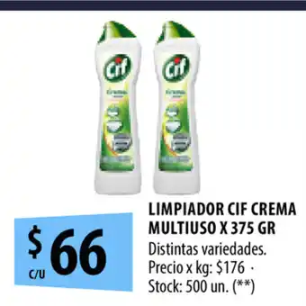 Punto Mayorista Limpiador Cif Crema Multiuso x 375 gr oferta