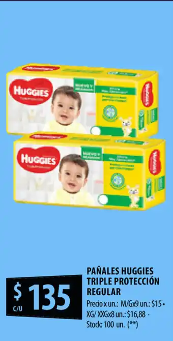 Punto Mayorista Pañales HUGGIES Triple Proteccion Regular oferta