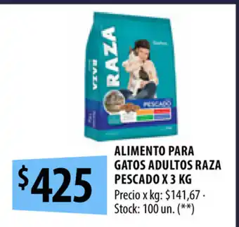 Punto Mayorista Alimento Para Gatos Adultos Raza Pescado x 3 kg oferta