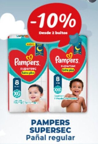 Supermayorista Vital Pampers Supersec Pañal Regular oferta