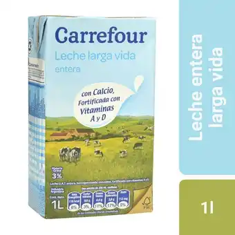 Carrefour Leche entera uat carrefour tetra 1 l. oferta