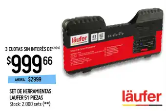 Punto Mayorista Set De Herramentas Laufer 51 Piezas oferta