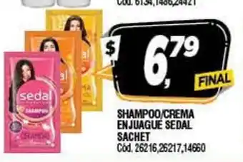 Sedal Sachet Shampoo/Crema Enjuague