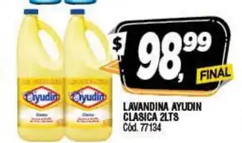 Supermercados Yaguar Ayudin Lavandina Clasica 2lts oferta