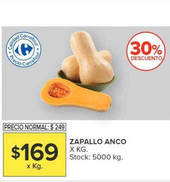 Carrefour Zapallo anco oferta