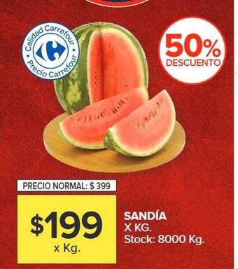 Carrefour Sandía oferta