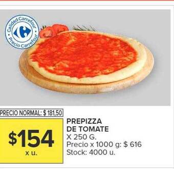 Carrefour Prepizza de tomate oferta
