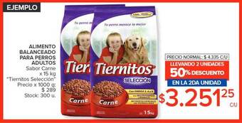 Carrefour Alimento balanceado para perros adultos oferta