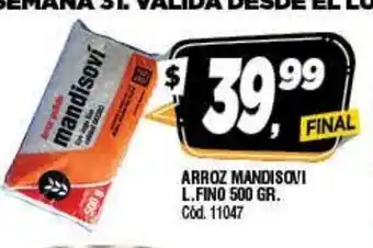 Mandisovi Arroz L.Fino 500gr